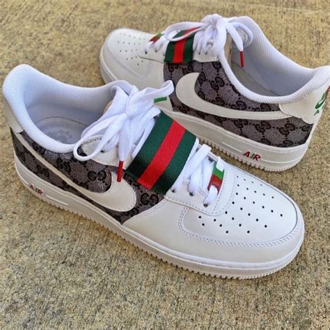 gucci print air force 1|custom air force 1 sneakers.